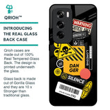 Danger Signs Glass Case for Oppo Reno 12 5G