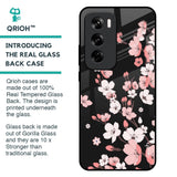 Black Cherry Blossom Glass Case for Oppo Reno 12 5G