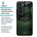 Green Leather Glass Case for Oppo Reno 12 5G