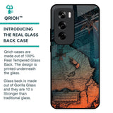 Geographical Map Glass Case for Oppo Reno 12 5G