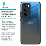 Blue Grey Ombre Glass Case for Oppo Reno 12 5G