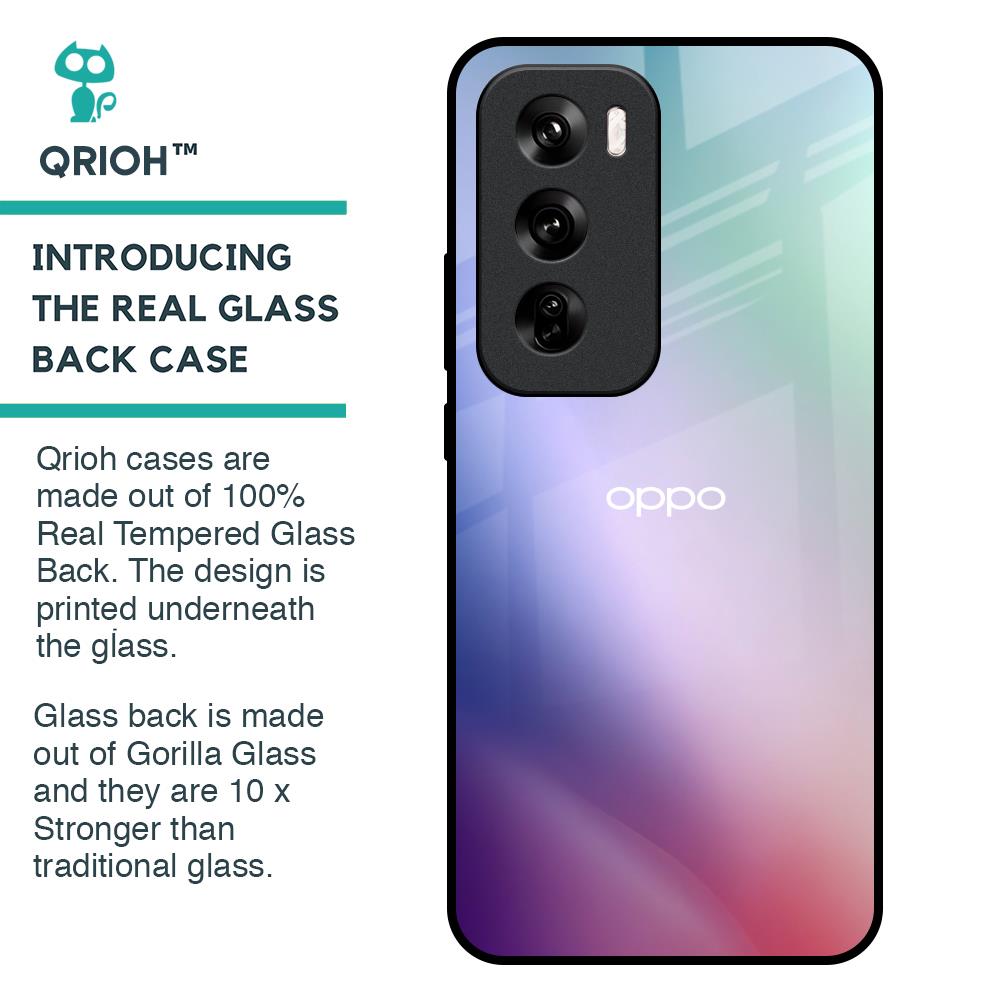 Abstract Holographic Glass Case for Oppo Reno 12 5G