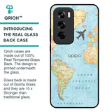 Fly Around The World Glass Case for Oppo Reno 12 5G