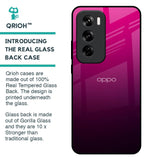 Purple Ombre Pattern Glass Case for Oppo Reno 12 5G