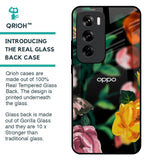 Flowers & Butterfly Glass Case for Oppo Reno 12 5G