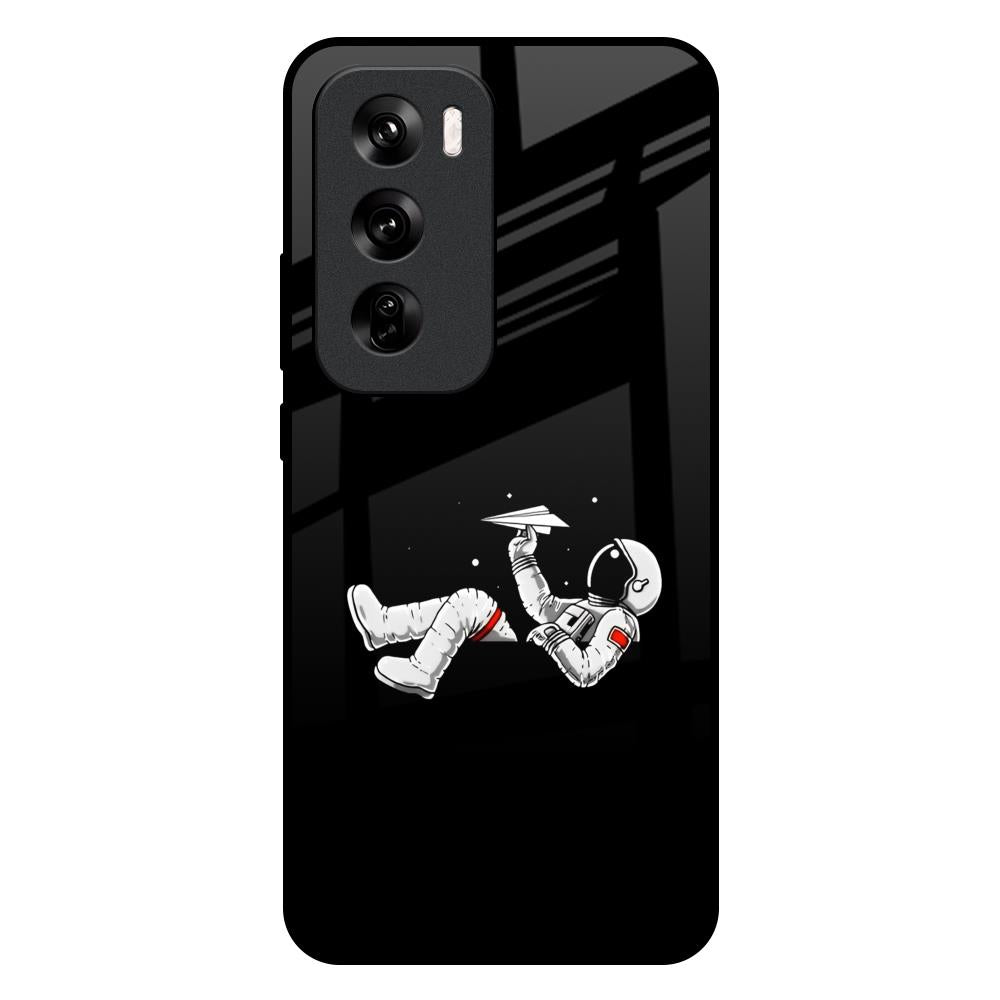 Space Traveller Oppo Reno 12 Pro 5G Glass Back Cover Online