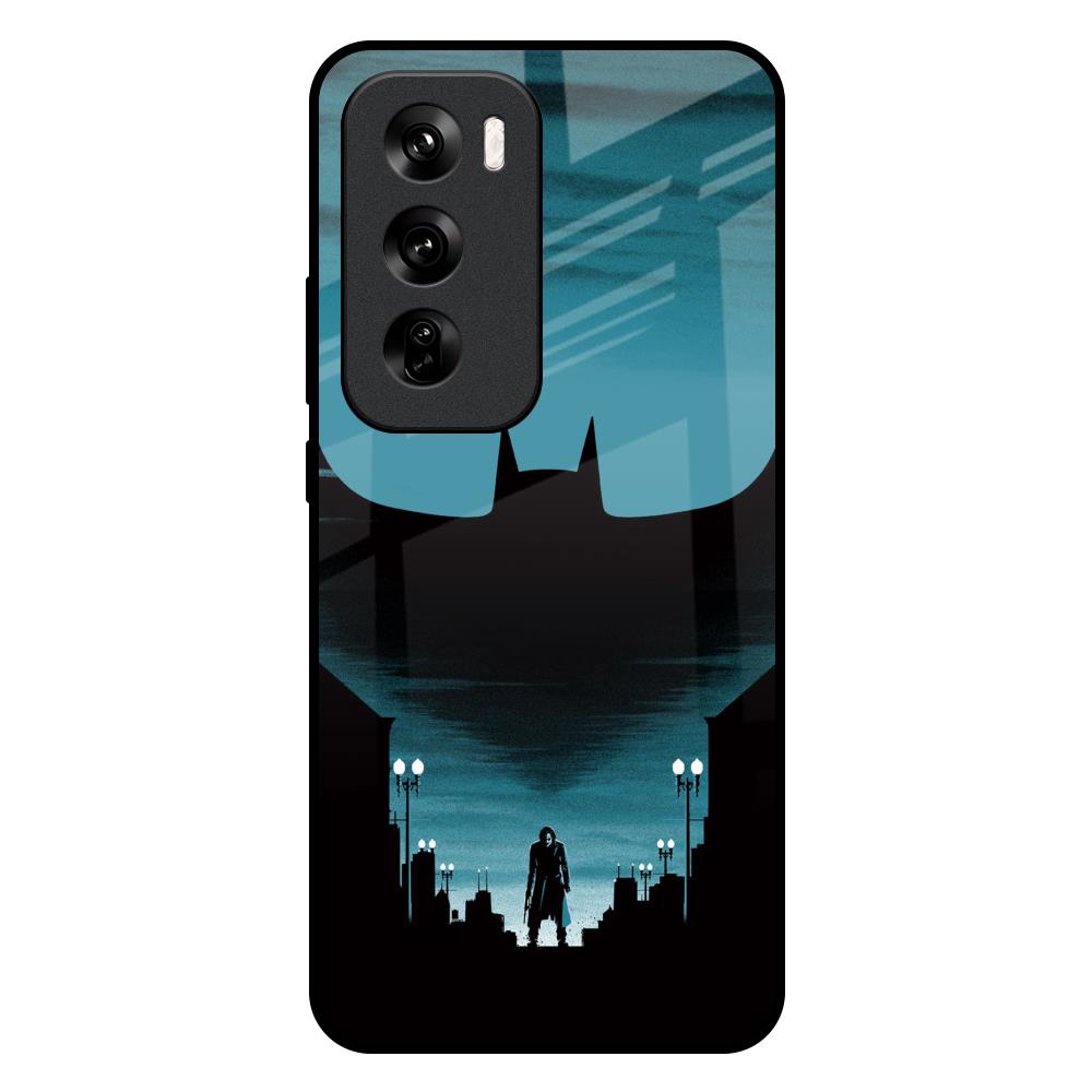 Cyan Bat Oppo Reno 12 Pro 5G Glass Back Cover Online
