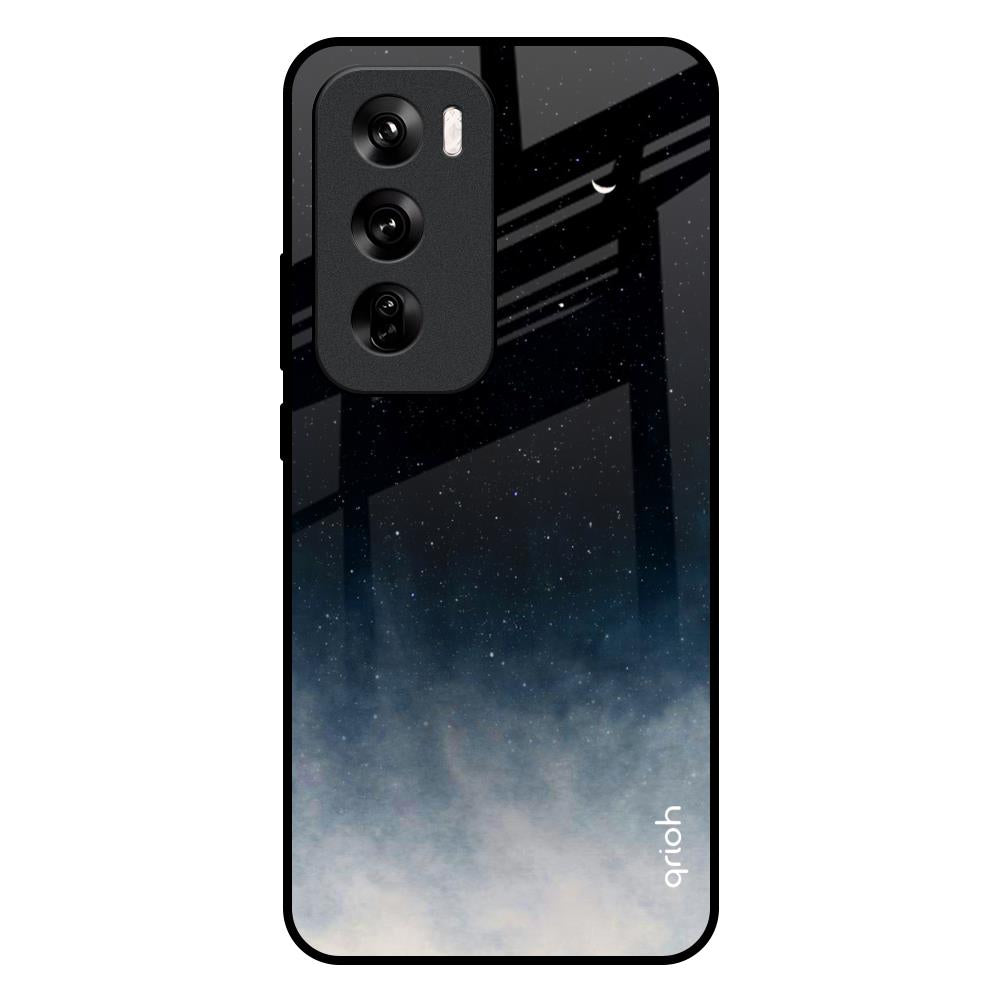 Black Aura Oppo Reno 12 Pro 5G Glass Back Cover Online