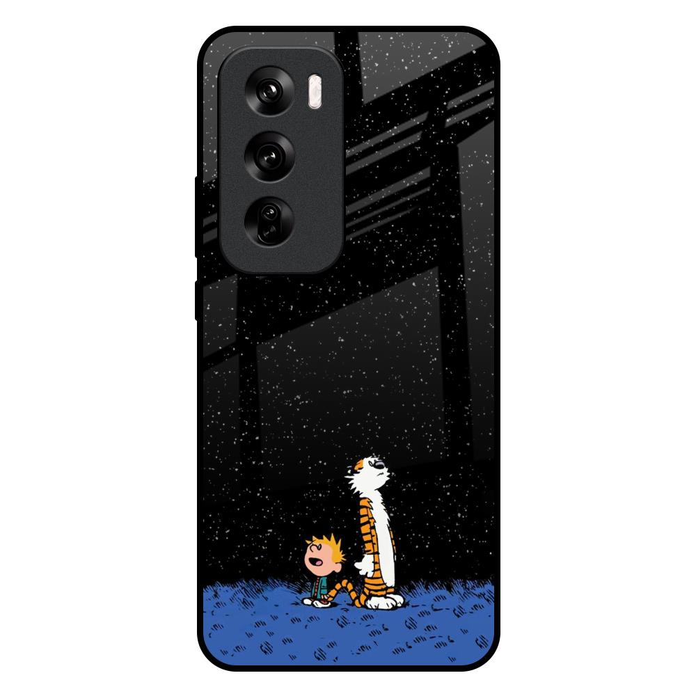 Night Sky Star Oppo Reno 12 Pro 5G Glass Back Cover Online