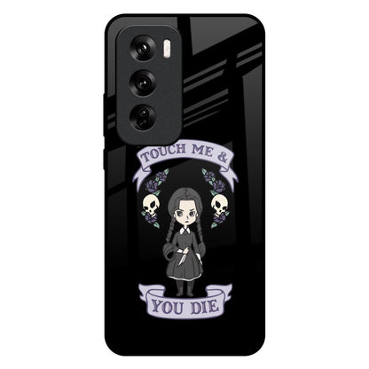 Touch Me & You Die Oppo Reno 12 Pro 5G Glass Back Cover Online