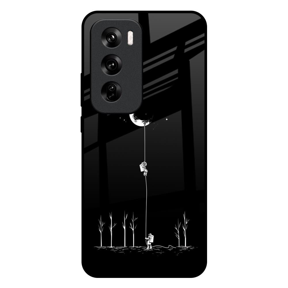 Catch the Moon Oppo Reno 12 Pro 5G Glass Back Cover Online