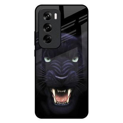 Angry Black Leopard Oppo Reno 12 Pro 5G Glass Back Cover Online