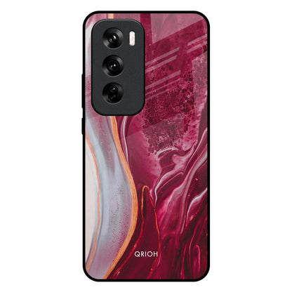 Crimson Ruby Oppo Reno 12 Pro 5G Glass Back Cover Online