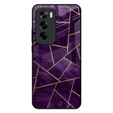 Geometric Purple Oppo Reno 12 Pro 5G Glass Back Cover Online