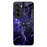 Techno Color Pattern Oppo Reno 12 Pro 5G Glass Back Cover Online