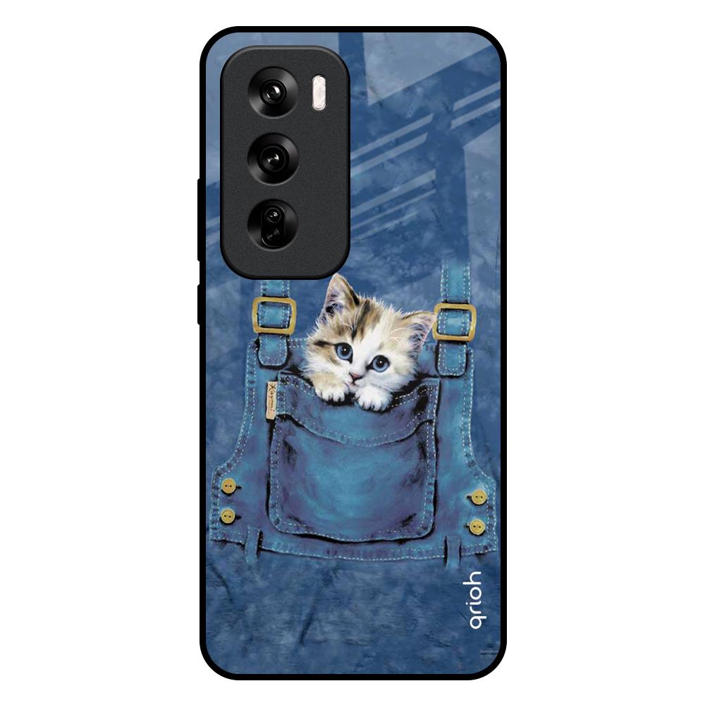 Kitty In Pocket Oppo Reno 12 Pro 5G Glass Back Cover Online