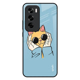 Adorable Cute Kitty Oppo Reno 12 Pro 5G Glass Back Cover Online