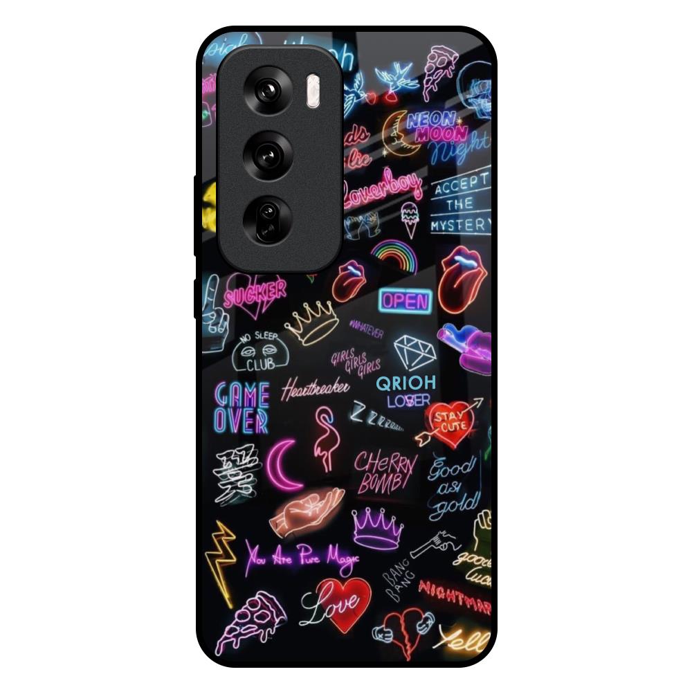 Accept The Mystery Oppo Reno 12 Pro 5G Glass Back Cover Online