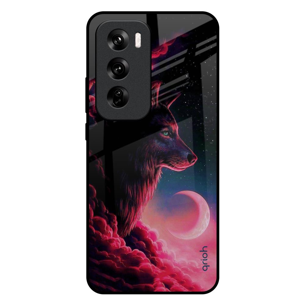 Moon Wolf Oppo Reno 12 Pro 5G Glass Back Cover Online