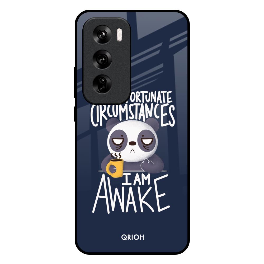 Struggling Panda Oppo Reno 12 Pro 5G Glass Back Cover Online