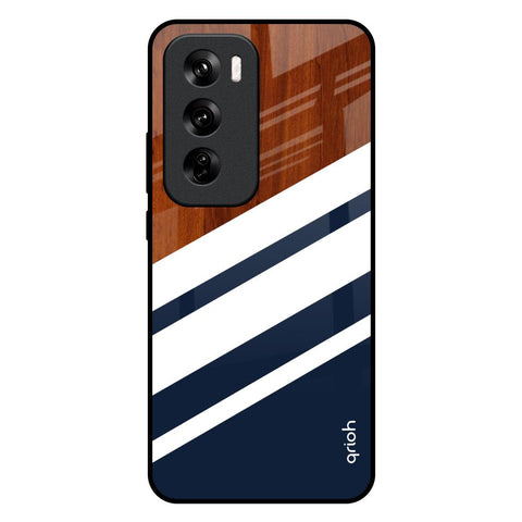Bold Stripes Oppo Reno 12 Pro 5G Glass Back Cover Online