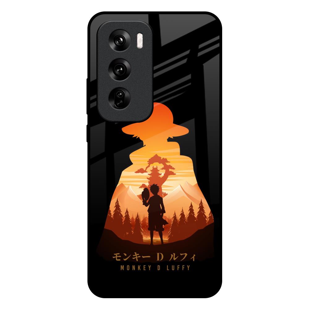Luffy One Piece Oppo Reno 12 Pro 5G Glass Back Cover Online