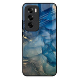 Blue Cool Marble Oppo Reno 12 Pro 5G Glass Back Cover Online