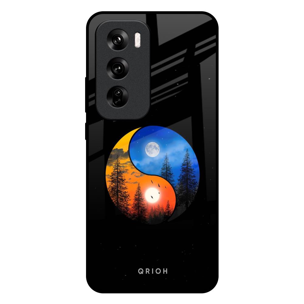 Yin Yang Balance Oppo Reno 12 Pro 5G Glass Back Cover Online