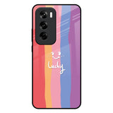 Lucky Abstract Oppo Reno 12 Pro 5G Glass Back Cover Online