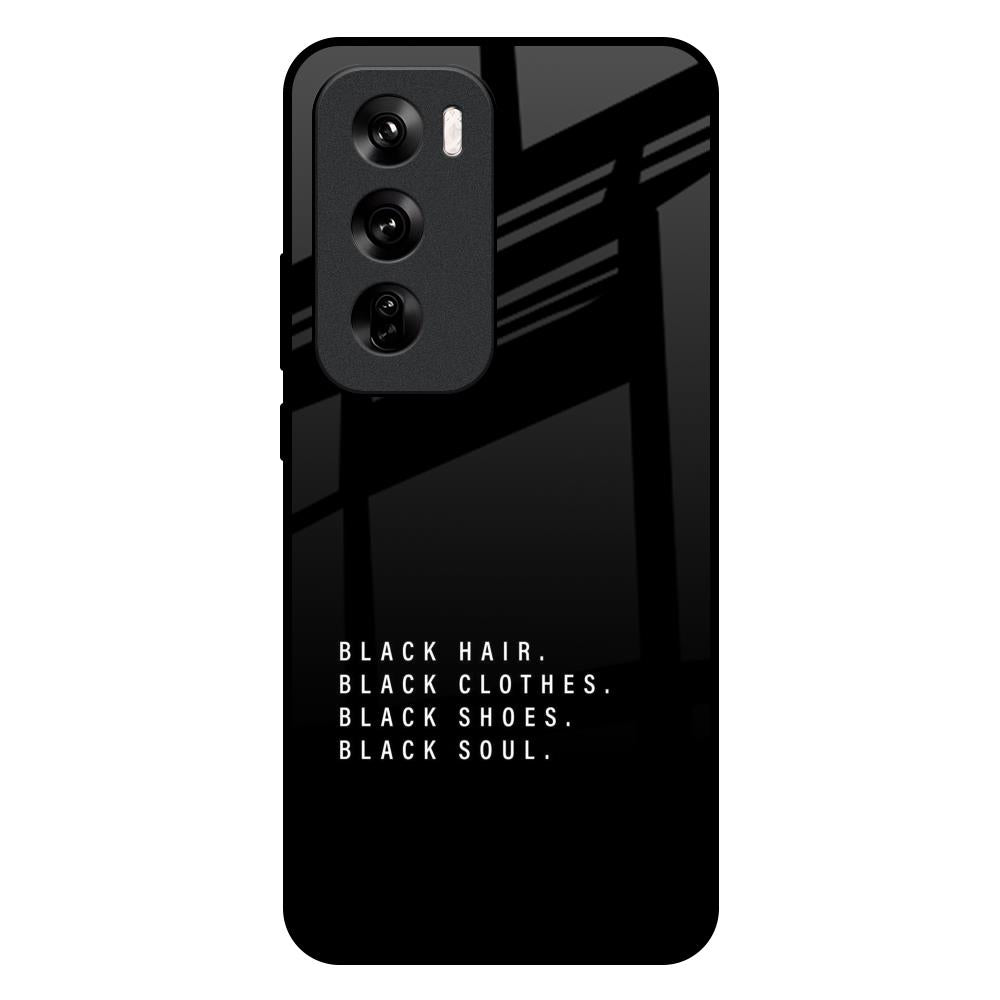 Black Soul Oppo Reno 12 Pro 5G Glass Back Cover Online