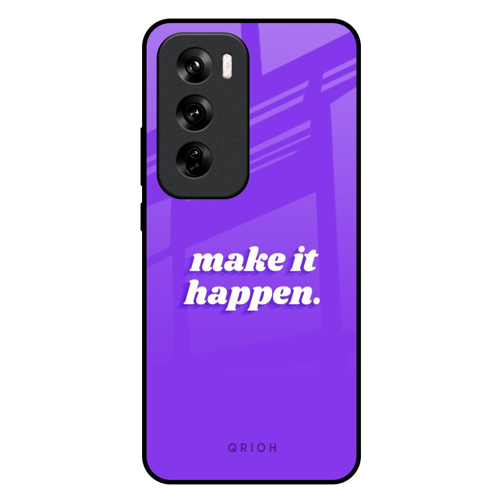 Make it Happen Oppo Reno 12 Pro 5G Glass Back Cover Online
