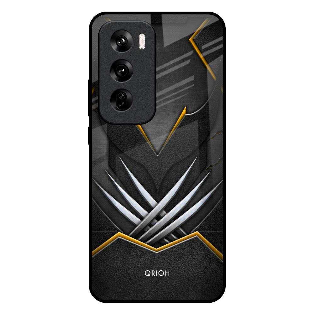 Black Warrior Oppo Reno 12 Pro 5G Glass Back Cover Online