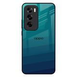 Green Triangle Pattern Oppo Reno 12 Pro 5G Glass Back Cover Online