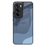 Navy Blue Ombre Oppo Reno 12 Pro 5G Glass Back Cover Online