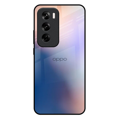 Blue Mauve Gradient Oppo Reno 12 Pro 5G Glass Back Cover Online