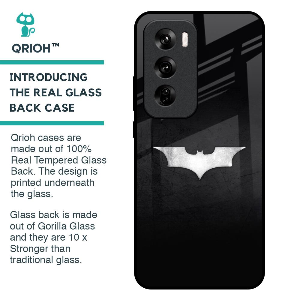 Super Hero Logo Glass Case for Oppo Reno 12 Pro 5G