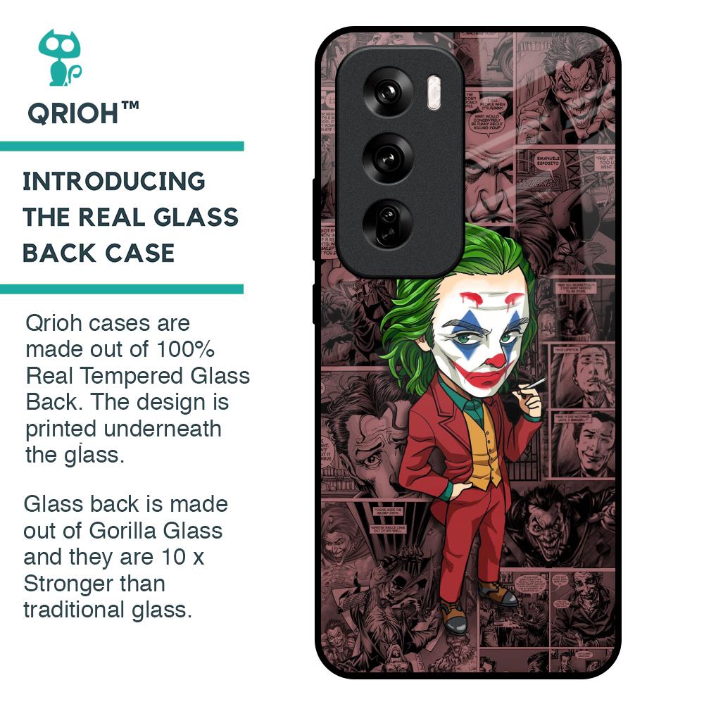 Joker Cartoon Glass Case for Oppo Reno 12 Pro 5G