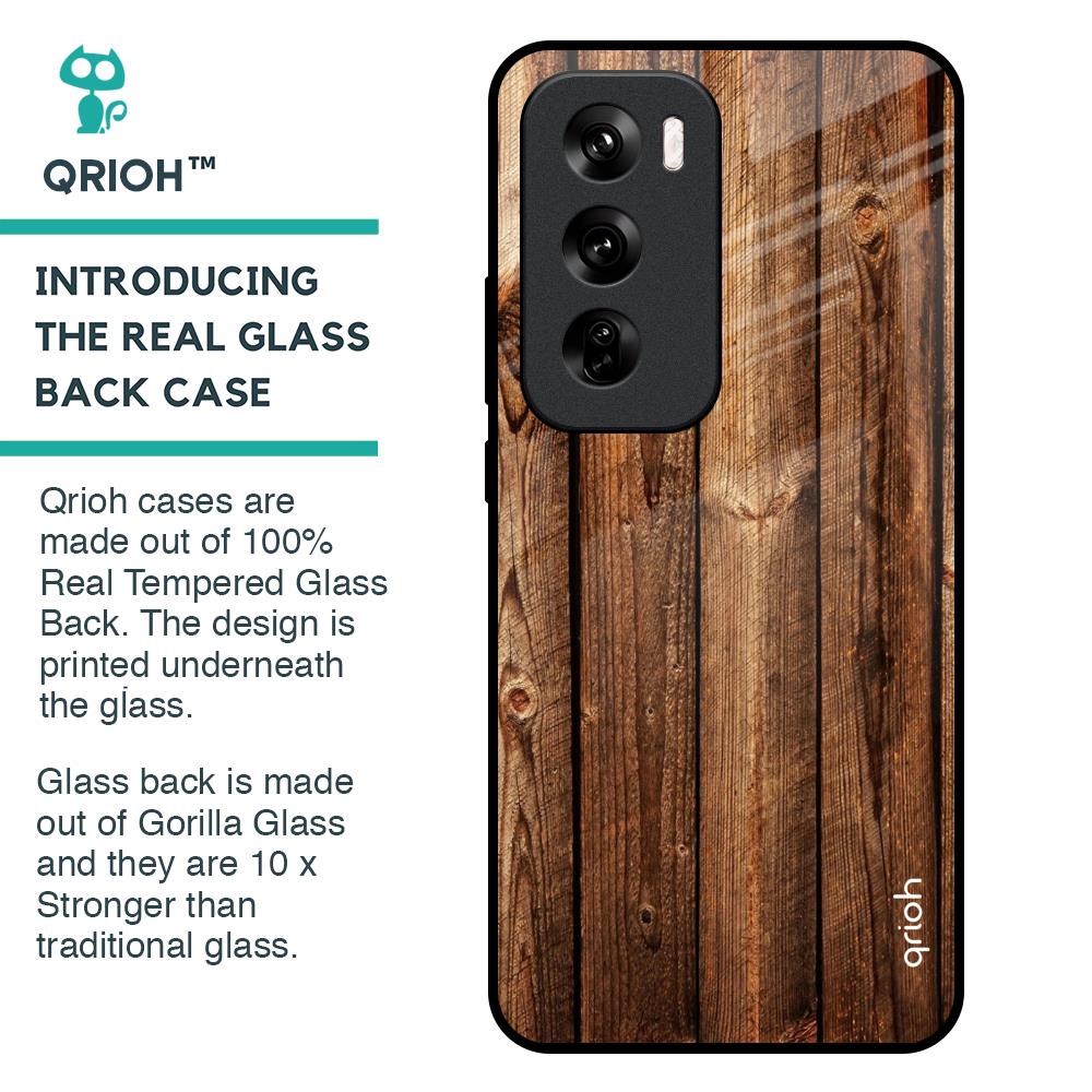 Timber Printed Glass Case for Oppo Reno 12 Pro 5G