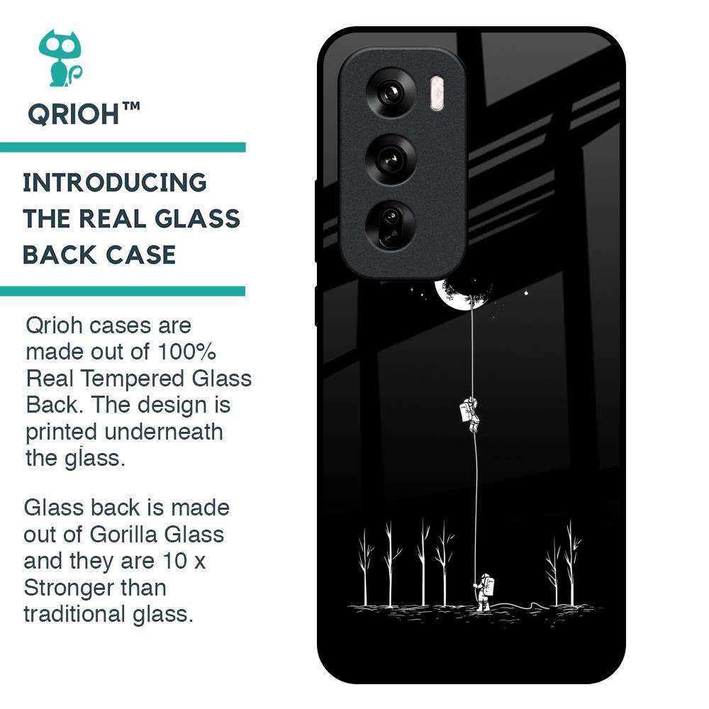 Catch the Moon Glass Case for Oppo Reno 12 Pro 5G