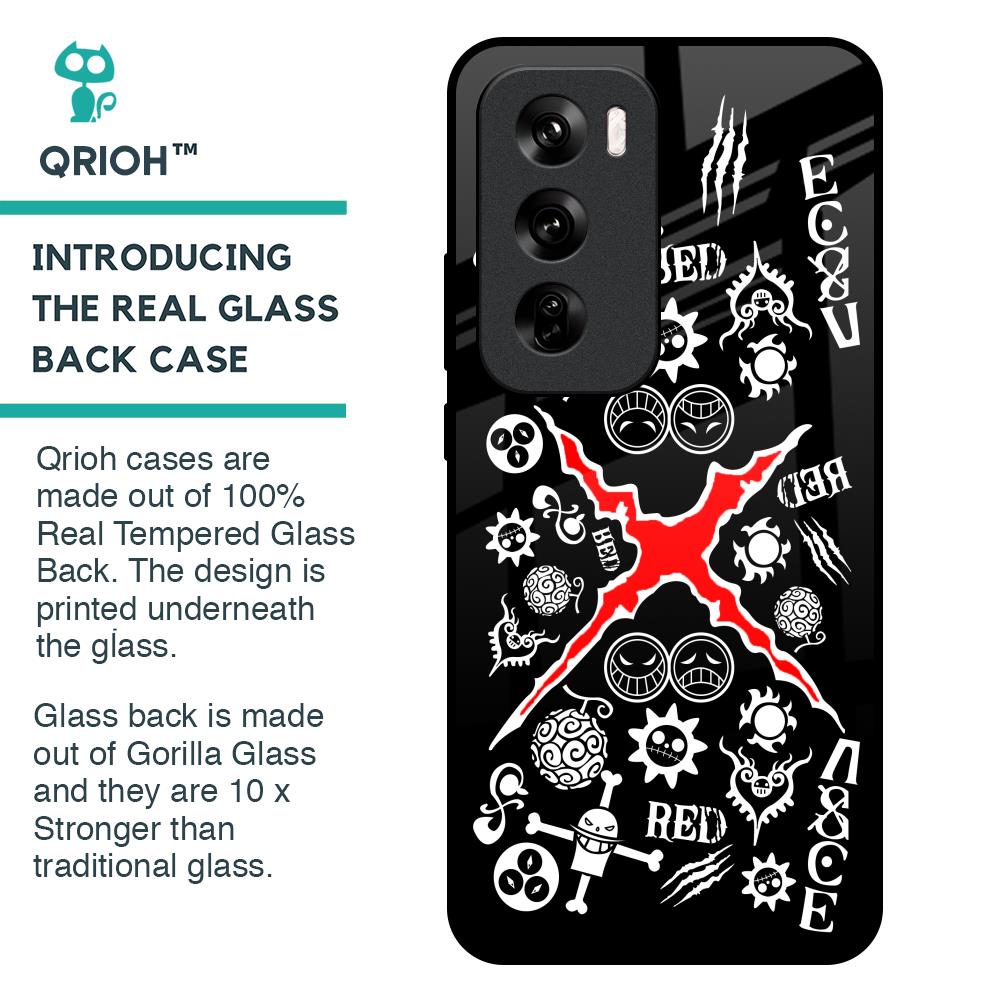 Red Zone Glass Case for Oppo Reno 12 Pro 5G