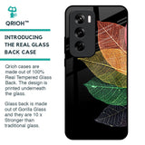 Colorful Leaves Glass Case for Oppo Reno 12 Pro 5G
