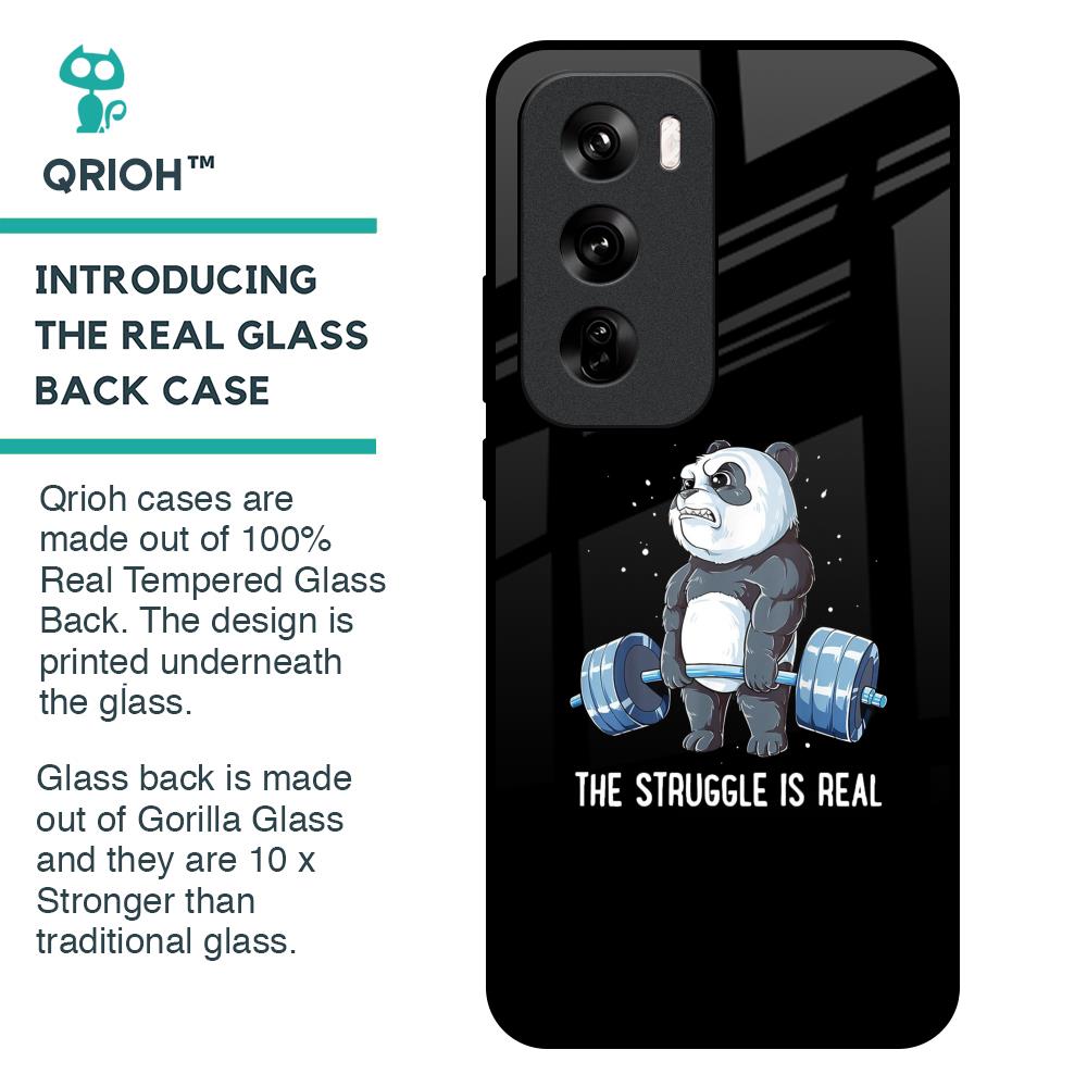 Real Struggle Glass Case for Oppo Reno 12 Pro 5G