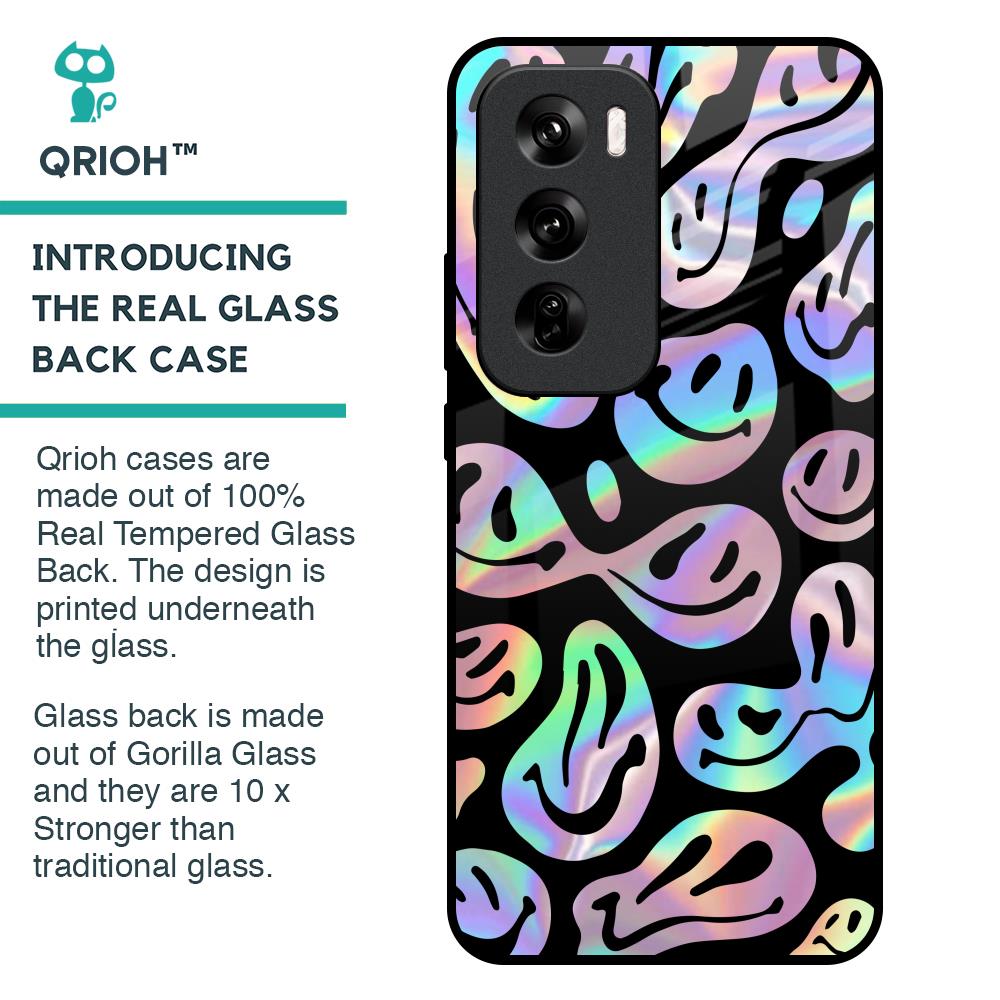 Acid Smile Glass Case for Oppo Reno 12 Pro 5G