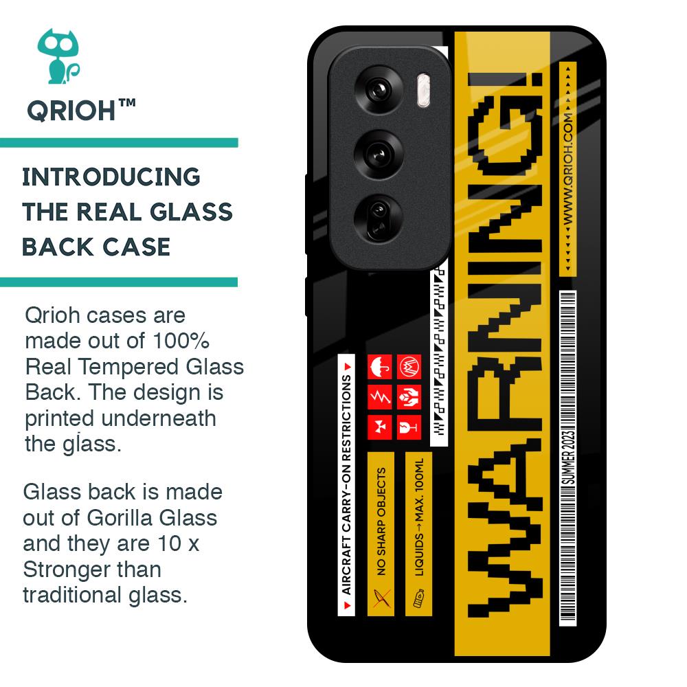 Aircraft Warning Glass Case for Oppo Reno 12 Pro 5G