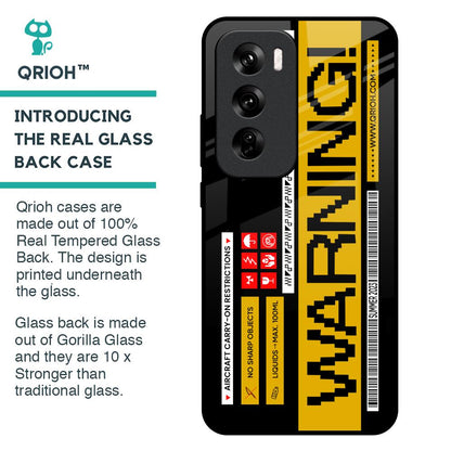 Aircraft Warning Glass Case for Oppo Reno 12 Pro 5G