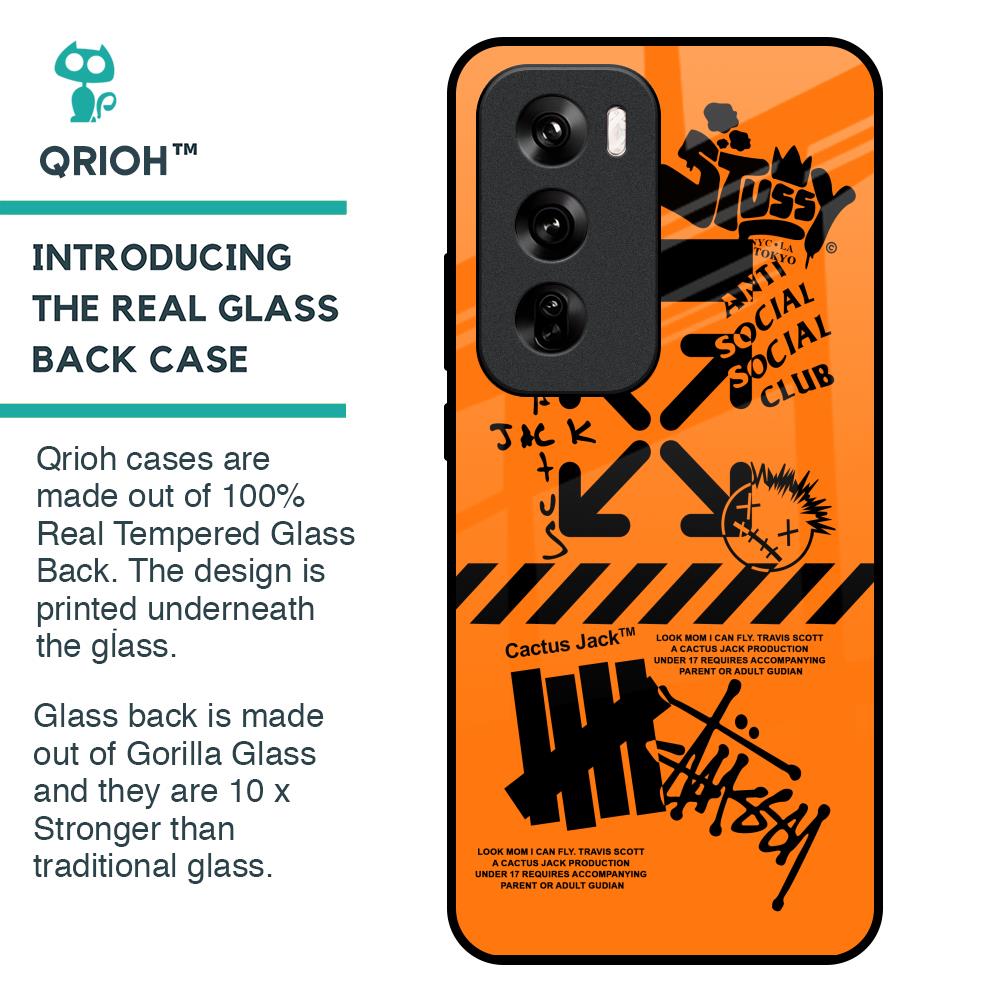 Anti Social Club Glass Case for Oppo Reno 12 Pro 5G