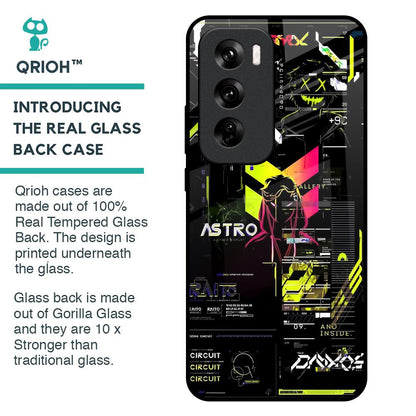 Astro Glitch Glass Case for Oppo Reno 12 Pro 5G