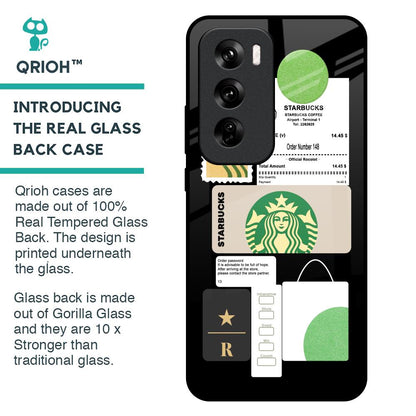 Coffee Latte Glass Case for Oppo Reno 12 Pro 5G