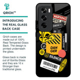 Danger Signs Glass Case for Oppo Reno 12 Pro 5G