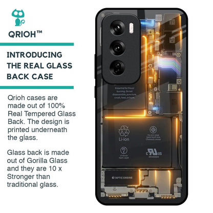 Glow Up Skeleton Glass Case for Oppo Reno 12 Pro 5G